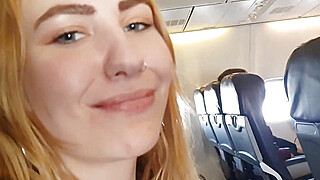 Horny Pilot's Wife Shows Big Tits In Public