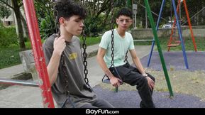 Fag Latino Youngsters Without A Condom Banging