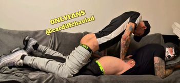 Horny Scally Chav Bent Over Sofa and Fucked Deep