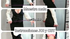 Maestra mala, JOI y CBT