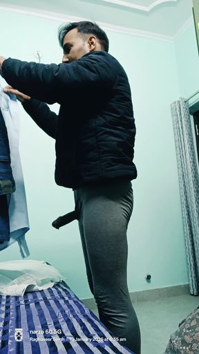 Indian police officer masterbation show part XI