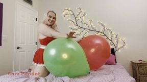 Cora nail pops your Christmas balloons