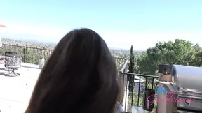 Amateur model rides cock in car, teases with massive foreplay