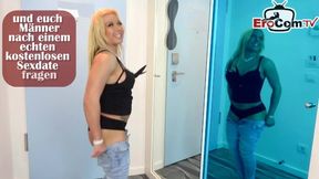 Schüchterne Schlampe - shy blonde student slut rough fucked by black dick