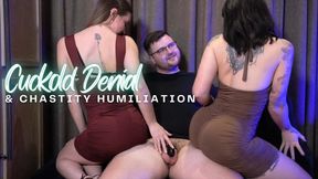 Cuckold Denial And Chastity Humiliation! Adreena Winters And Hot Wife Scarlet Tease The Life Out Of Her Hubby!