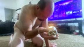 shrinking fetish - Her Slave Holds the Candle of His Lost Friend, giantess, slave training, femdom 4k smaller