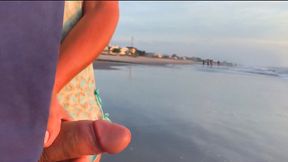 Sexy milf gets ass banged at public beach