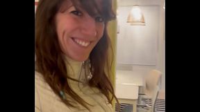 Lety Howl is looking for a stranger in a famous furniture store to go fuck him in the public toilet.