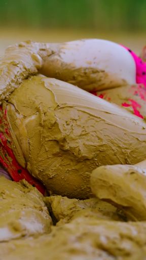 Emotional moment from &quot;Orgasm in lake of mud - masturbating in clay&quot;