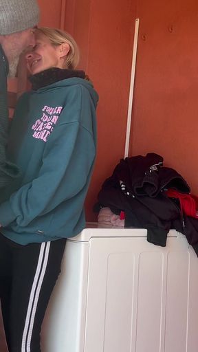 Accidental Fuck in the Laundry Room with My Little Neighbour