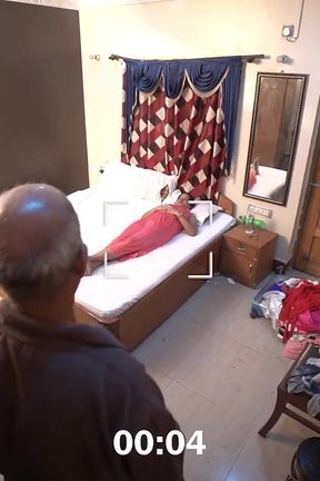 Old Sasur Fucks Stepson Beautiful Wife. Husband Doesn't Know