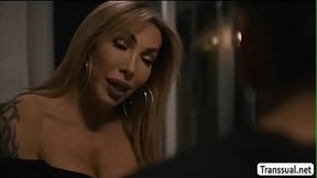 TS Eva didnt expect to enjoy riding a dick