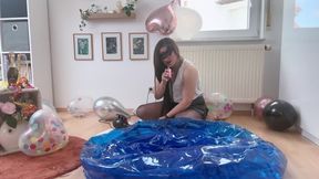 blauer Sessel Nr. 3 - Inflate & deflate