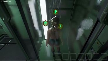 Space girl in ship