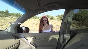 hitchhiker fucked and pissed on the road