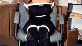 Big Tittled African-American Beauty Destiny Stiles is Tied, Double Gagged and Fondled!
