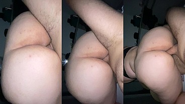 Novinha gordinha sentando gostoso no amante enquanto marido trabalha