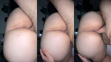Novinha gordinha sentando gostoso no amante enquanto marido trabalha