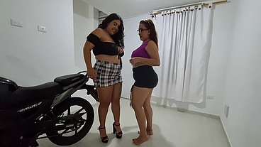Hice un trio con una embarazada y una madura venezolana