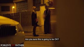 DEVIANTE - A blonde cheated girlfriend confides in the preacher and rides his big cock