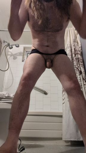 Playing with my self in my bathroom