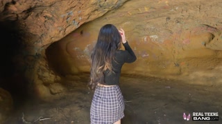 Real Teens - Tattooed Sexy Teen Sage Hunter Stripping And Fucking In A Secret Cave