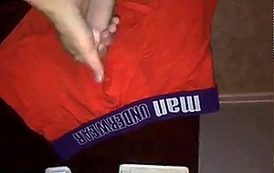 CUM on my boxers