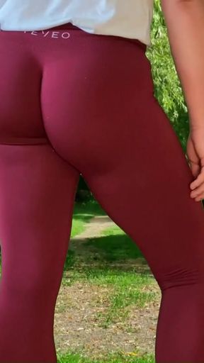 Captivating moment from &quot;public dick flash in tight leggings, public masturbation&quot;