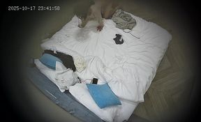 10-18流出酒店偷拍❤️先让反差婊眼镜萌妹女友把JJ舔干净再疯狂的享用蜜穴