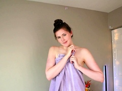 Beautiful brunette in sexy solo fingering masturbation 3 wmv