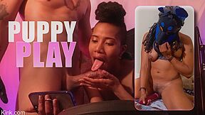 Jet Setting Jasmine And King Noire - Puppy Play Spy On Halo