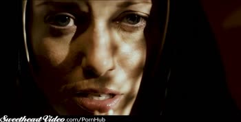 Nun's Secret Sin: Brunette Sisters Feast on Each Other in Public, Penny Pax Watches