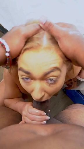 Callie Black Takes a Huge Facial From Her Sisters Boyfriend