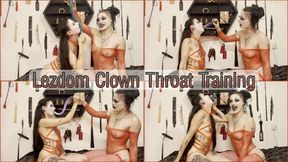 Lezdom Clown Throat Training