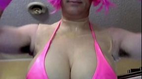 Tranny shemale shares gallery of favorite pictures of her big boobs