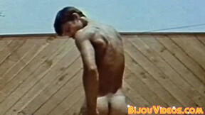 Retro muscle jocks hardcore raw meat riding after deepthroat