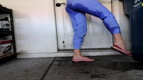 nurse sushii xhyvette totally pissing her uniform scrubs
