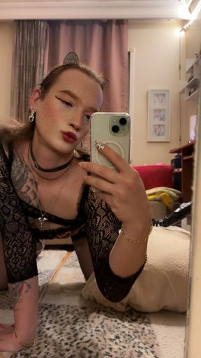 Sissy Chastity Merve Blonde Femboy Fucked Gangbang Double Anal BBC Stockings Leopard Hing Hells Tattoo Anal Cum Tgirl Sexy Baby