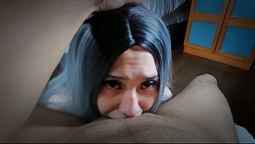 Asian Brat takes a big hard cock in POV