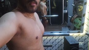Hot Man Workout at Gym