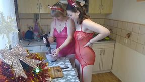 I Make a Sweet Breakfast Naked with My Busty MILF Girlfriend.