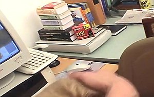 Shemale and girl have sex in the office