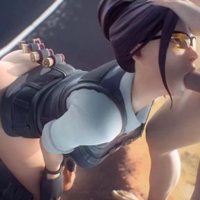 Fortnite - Rook on Her Knees Blowjob Animation (Soun)