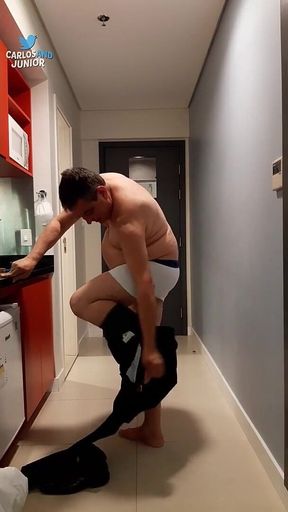 Hot Daddy Getting Naked