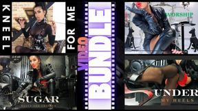 Goddess Worship Adoration Bundle: 4 Leather-Clad POV Rituals of Total Devotion - Discounted Savings!