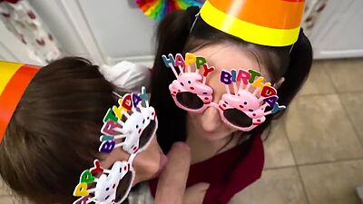 Step Mom And Step Aunt Melody Minx & Tifa Quinn Give Birthday Boy A Special Gift - PervMom