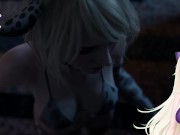 Resident Evil Ashley takes care of Leon’s monster dick | Horny Vtuber React