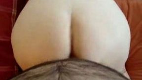 Nice pale skin amateur ass in a doggy style pounding