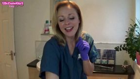 Latex Glove JOI in the Dental Chair Naughty Nurse POV