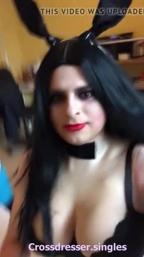 Sissy Amanda sucking on her favorite Dildo